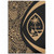 Guam Area Rug Lauhala Gold Circle Style