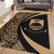 Kiribati Area Rug Lauhala Gold Circle Style
