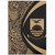 Kiribati Area Rug Lauhala Gold Circle Style