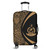 Vanuatu Luggage Cover Lauhala Gold Circle Style