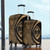 Guam Luggage Cover Lauhala Gold Circle Style