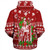Hawaii Sherpa Hoodie Christmas Hawaii King Kanaka Maoli Pattern