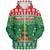 Hawaii Sherpa Hoodie Pineapple Christmas Tree Kanaka Maoli Pattern
