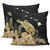 Hawaii Pillow Cover Turtle Hibiscus Gold