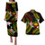 Samoa Combo Puletasi And Shirt Polynesian Pattern Reggae Color Hibiscus Flowers