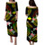 Papua New Guinea Combo Puletasi And Shirt Polynesian Pattern Reggae Color Hibiscus Flowers