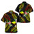 Papua New Guinea Combo Puletasi And Shirt Polynesian Pattern Reggae Color Hibiscus Flowers