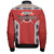 Tonga Bomber Jacket Tribal Pattern Coat Of Arms Of Tonga