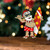 Hawaii Custom Personalised Acrylic And Wooden Ornament Christmas Santa Claus With His Surfboard Doing A Shaka