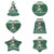 Hawaii Ceramic Ornament Christmas Hawaii King Christmas Hat