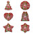 Hawaii Ceramic Ornament Christmas Hawaii King Polynesian Pattern