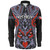 New Zealand Long Sleeve Shirt Tiki Mask Aotearoa Style