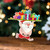 Santa Claus Wearing Swim Suit With Gift Boxes Running Beach Acrylic And Wooden Ornament
