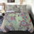 Hawaii Comforter Turtle Colorful Hibiscus Background