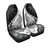 New Zealand Car Seat Covers Silver Fern Maori Pattern