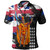 Hawaii Polo Shirt Hawaii King Grunge Style Color Flag Style