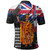 Hawaii Polo Shirt Hawaii King Grunge Style Color Flag Style