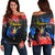 Philippines Filipinos Off Shoulder Sweatshirt Pilipinas Sun Grunge Style