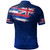 Hawaii Polo Shirt Hawaii Flag Blue Color Polynesian Patterns Grunge Style