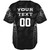 New Zealand Baseball Shirt Rugby Heart Maori Style Silver Fern