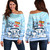 Fiji Off Shoulder Sweatshirt Kava Fiji Masi Patterns