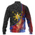 Philippines Filipinos Baseball Jacket Filipinos Sun Grunge Background Style