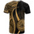 American Samoa T-Shirt Gold - Polynesian Tentacle Tribal Pattern 2