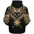 Philippines Filipinos Sherpa Hoodie Filipinos Sun Tribal Tattoo Gold Color Style