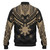 Philippines Filipinos Baseball Jacket Filipinos Sun Tribal Tattoo Gold Color Style