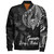 Guam Bomber Jacket Hafa Adai Guam Seal Half Sleeve Tattoo