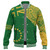 Cook Islands Baseball Jacket Tribal Flag With Coat Of Arms