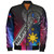 Philippines Filipinos Bomber Jacket Seal Map Curve Style