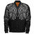 Hawaii Custom Personalised Bomber Jacket Black Polynesian Tribal Tatau Design