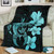 Hawaii Premium Blanket Hibiscus Plumeria Mix Polynesian Turtle