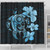 Hawaii Shower Curtain Hibiscus Plumeria Mix Polynesian Turtle