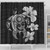 Hawaii Shower Curtain Hibiscus Plumeria Mix Polynesian Turtle