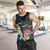 Hawaii Tank Top King Kamehameha With Hawaiian Girls Tropical Flowers