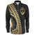 Guam Long Sleeve Shirt Tribal Pattern Golden