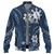 Philippines Filipinos Baseball Jacket Philippines White Hibiscus Flowers Tribal Pattern