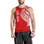 Tahiti Custom Personalised Tank Top Tatau White Patterns With Coat Of Arms