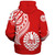 Tahiti Custom Personalised Sherpa Hoodie Tatau White Patterns With Coat Of Arms