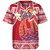 Tahiti Custom Personalised Baseball Shirt Tahitian Plumeria Flowers Mix Tribal Patterns