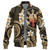 Philippines Filipinos Baseball Jacket Plumeria Flowers Tribal Motif Style