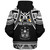 Philippines Filipinos Custom Personalised Sherpa Hoodie Filipinos Plumeria Flowers Mix Tribal Patterns