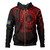 New Caledonia Hoodie Pearl Of The Pacific Red Polynesian Tattau