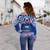 Samoa Custom Personalised Off Shoulder Sweatshirt Polynesian Plumeria Flowers Mix Tribal Patterns