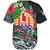 Tahiti Custom Personalised Baseball Shirt Hibiscus And Plumeria With Palm Branches Vintage Style