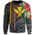 Hawaii Custom Personalised Sweatshirt Hibiscus And Plumeria With Palm Branches Vintage Style