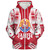 Tahiti Custom Personalised Sherpa Hoodie Tattoo Style