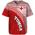 Tonga Custom Personalised Baseball Shirt Tongan Ngatu Pattern Curve Style